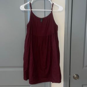 Garnet dress!!! Perfect to wear with an undershirt or by itself.